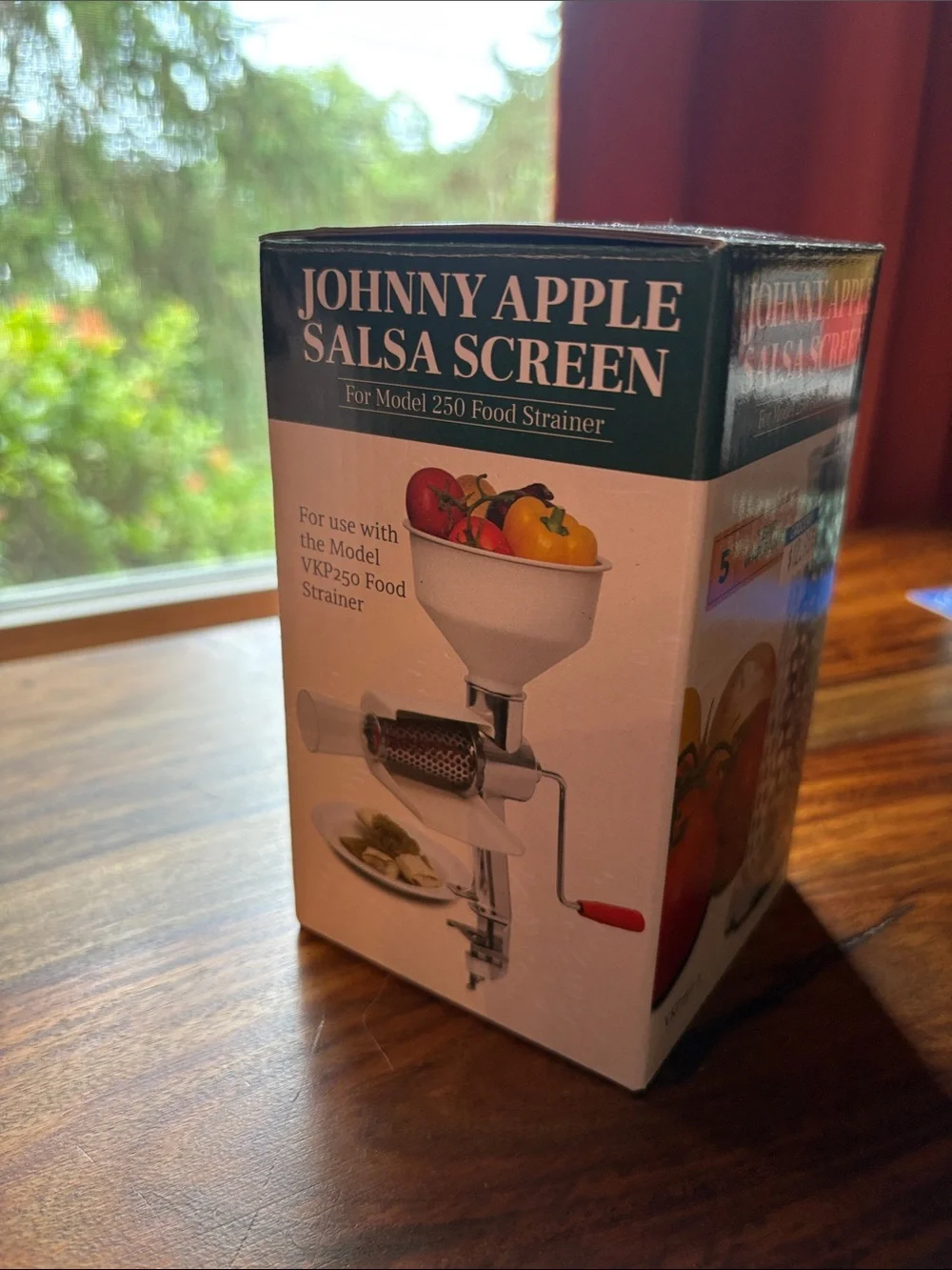 Johnny Apple Salsa Screen - Stainless Steel with Green Label